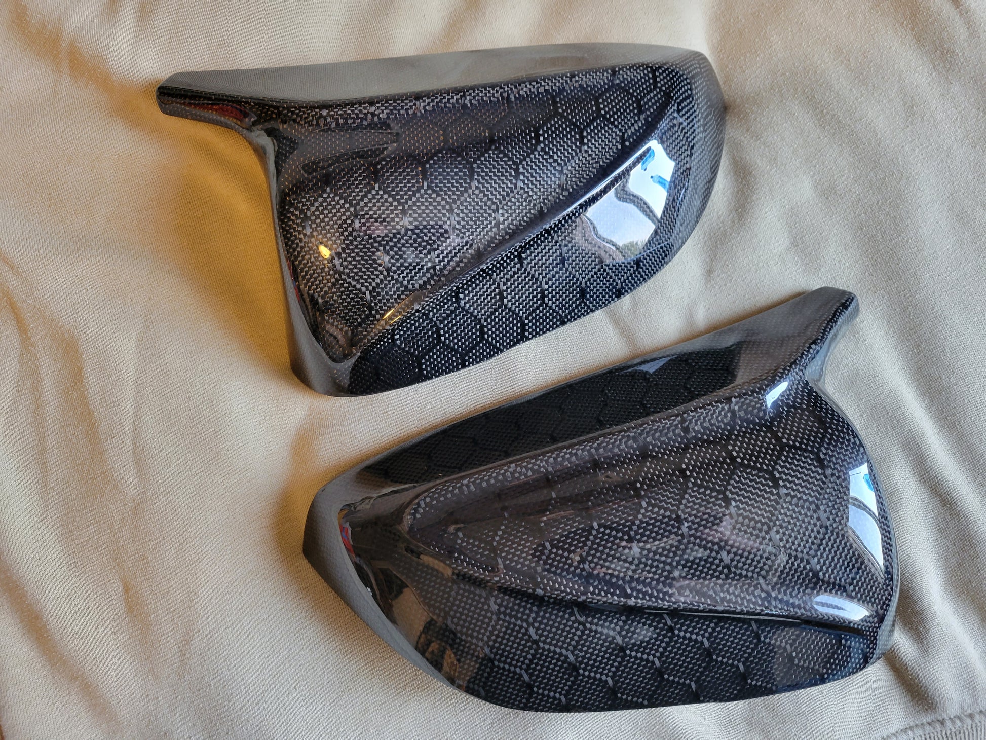 Honeycomb v2 M-Style Mirror Caps - VQ Fanatics