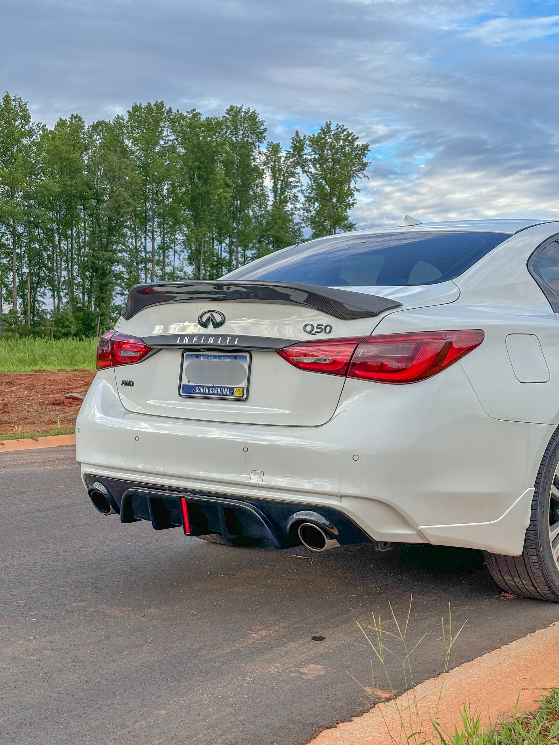 V2 Rear Diffuser for Infiniti Q50 - VQ Fanatics