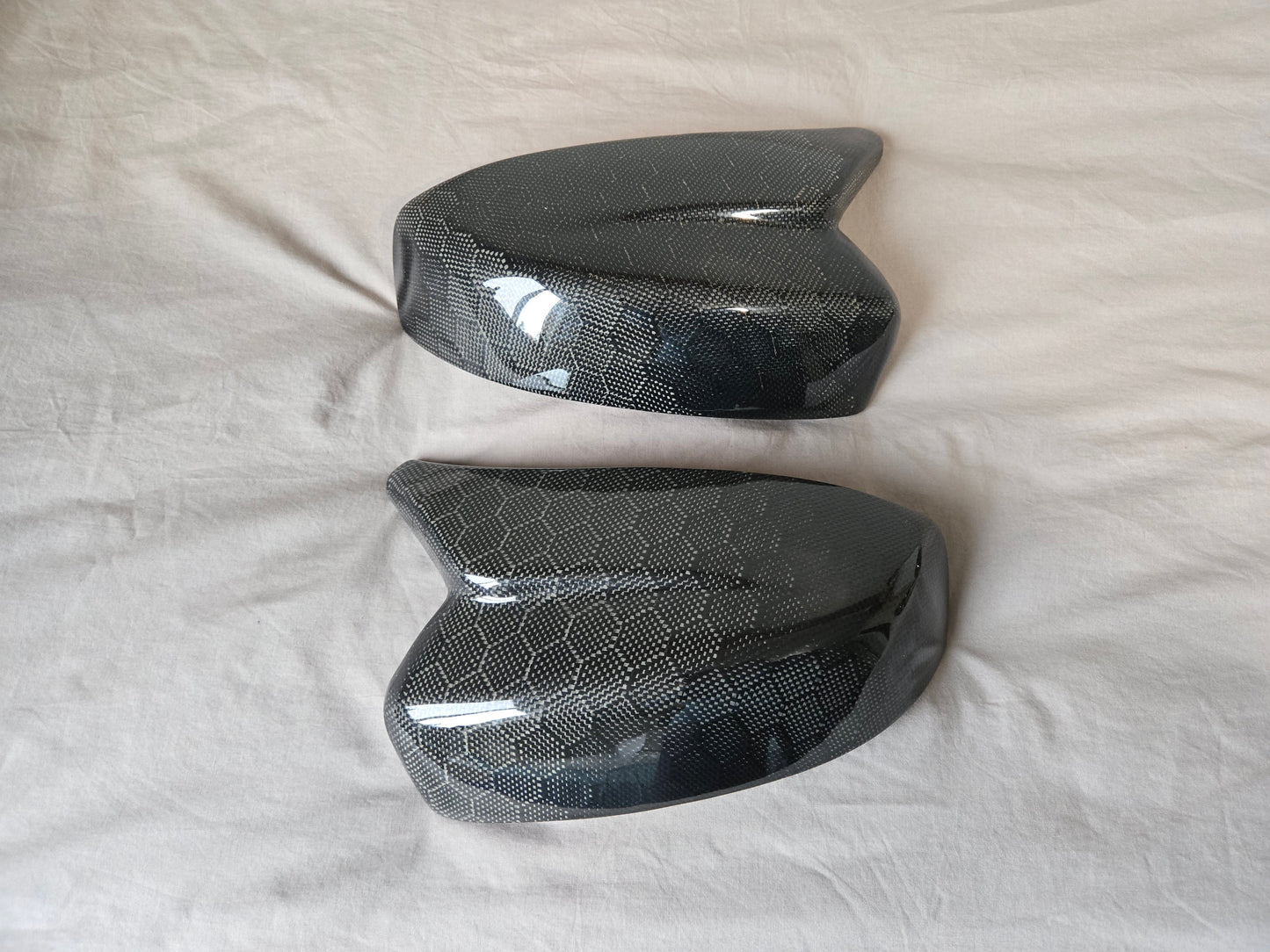 G37 Carbon Fiber M-Style Mirror Caps (Replacement) - VQ Fanatics