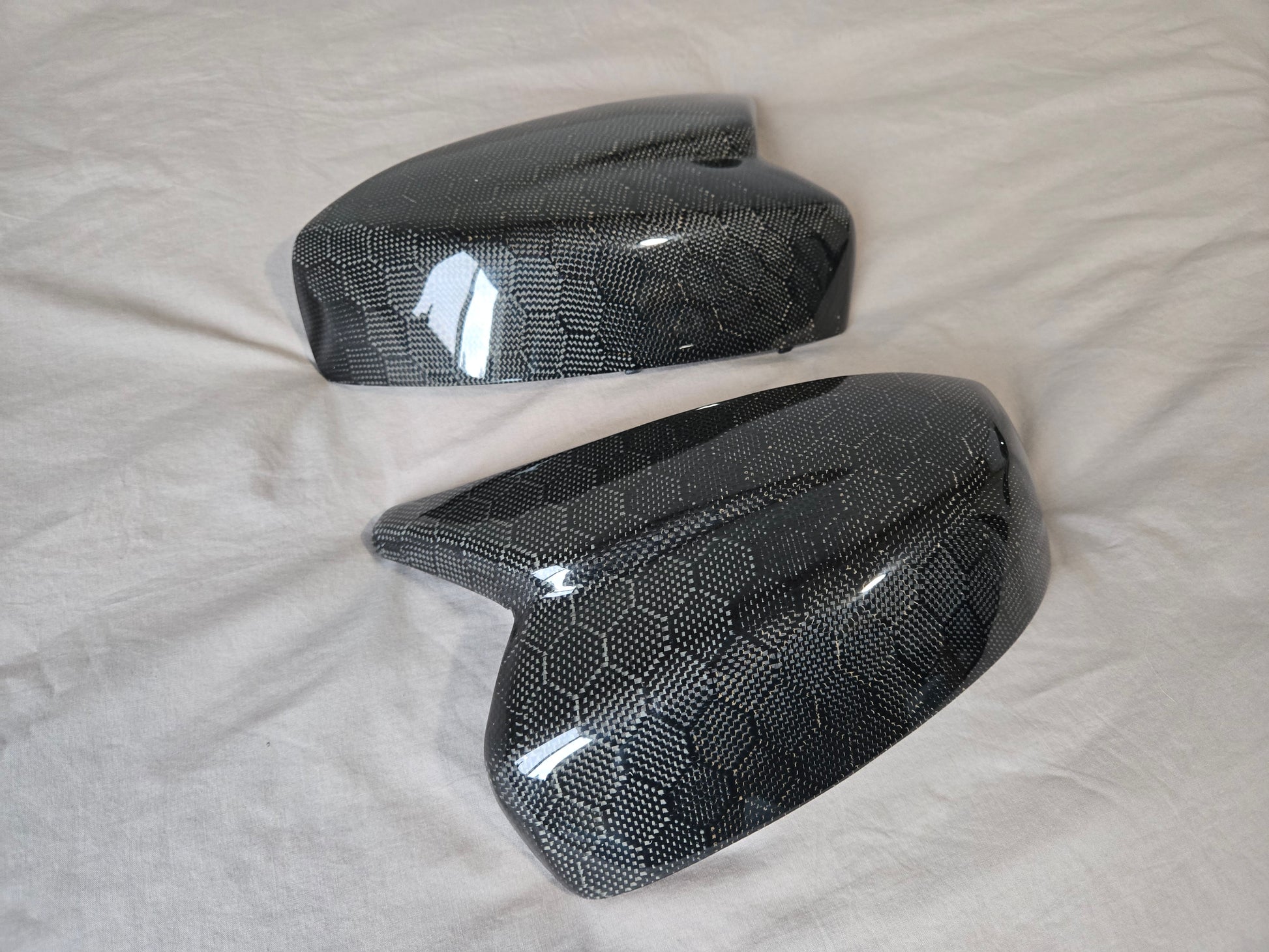 G37 Carbon Fiber M-Style Mirror Caps (Replacement) - VQ Fanatics