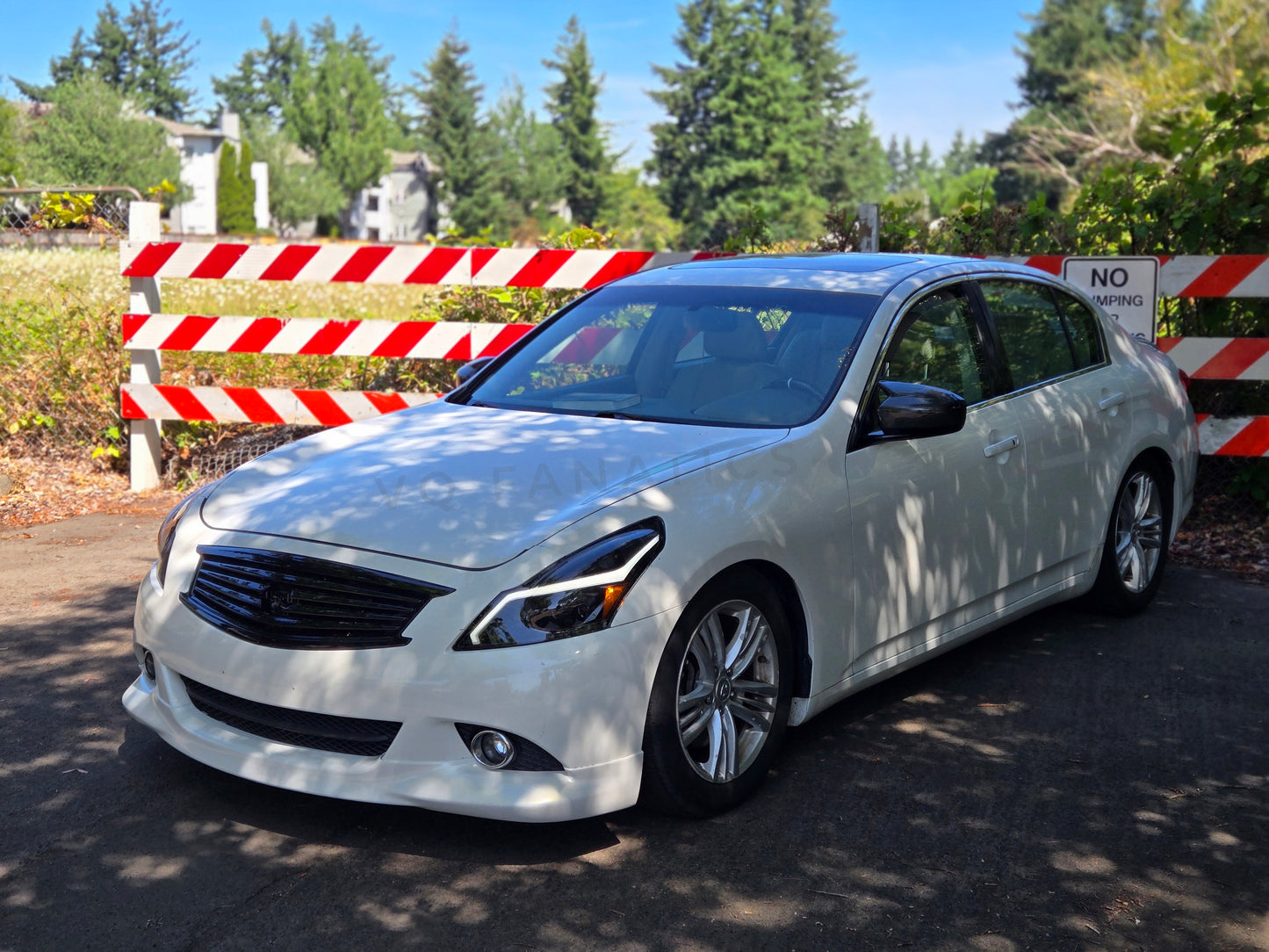 G37 Sedan OEM+ Style One-Piece Front Lip - VQ Fanatics