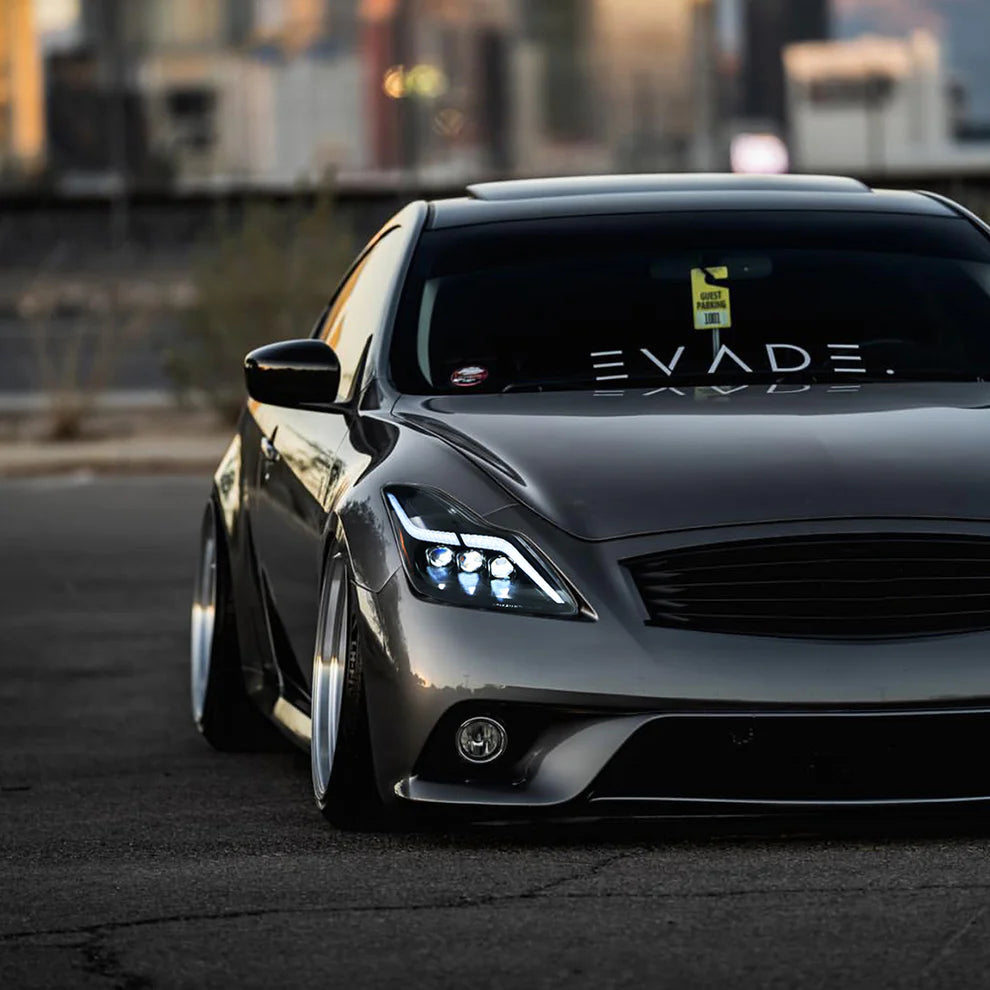 GTR Style LED Headlights for INFINITI G37 Q60 coupe (VQTR-37c)