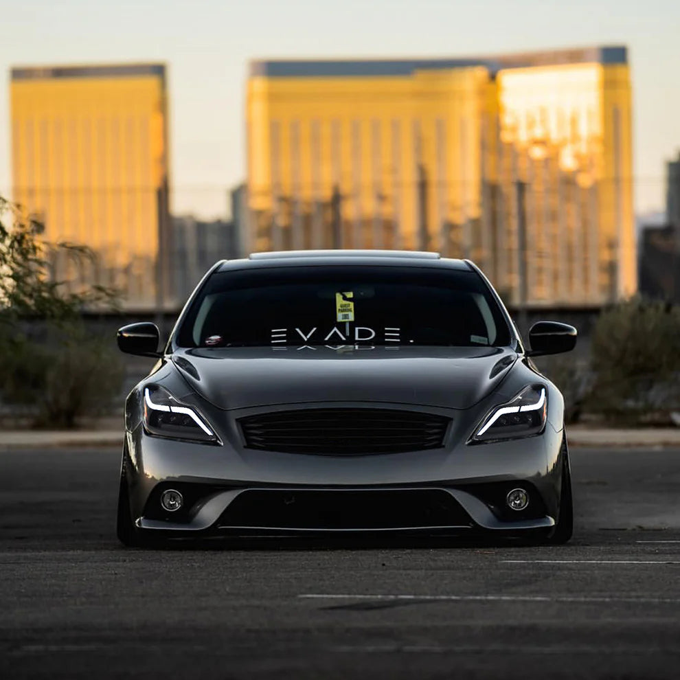 GTR Style LED Headlights for INFINITI G37 Q60 coupe (VQTR-37c)