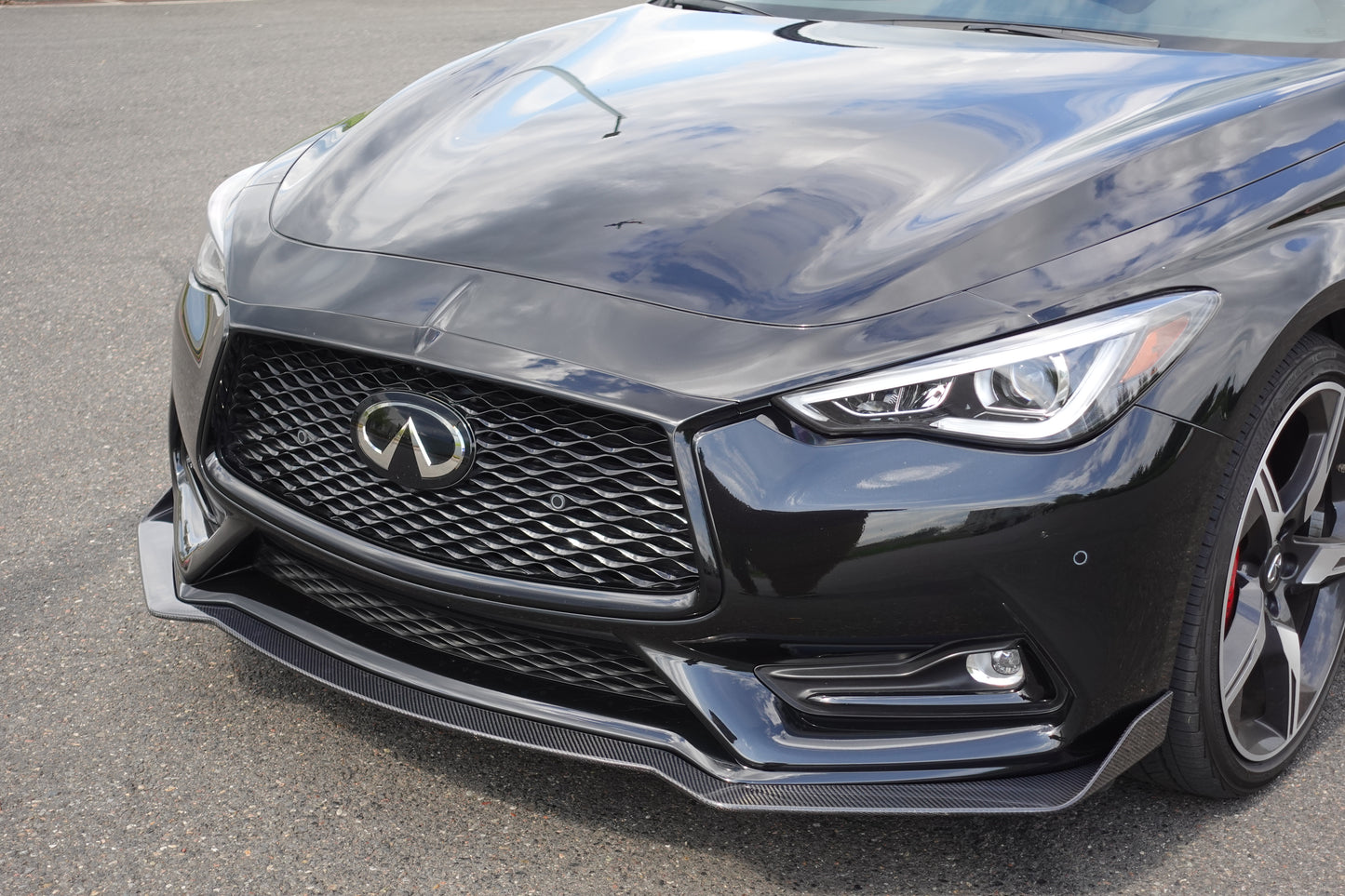 2017+ Q60 Carbon Fiber Lip (1-Piece) - VQ Fanatics