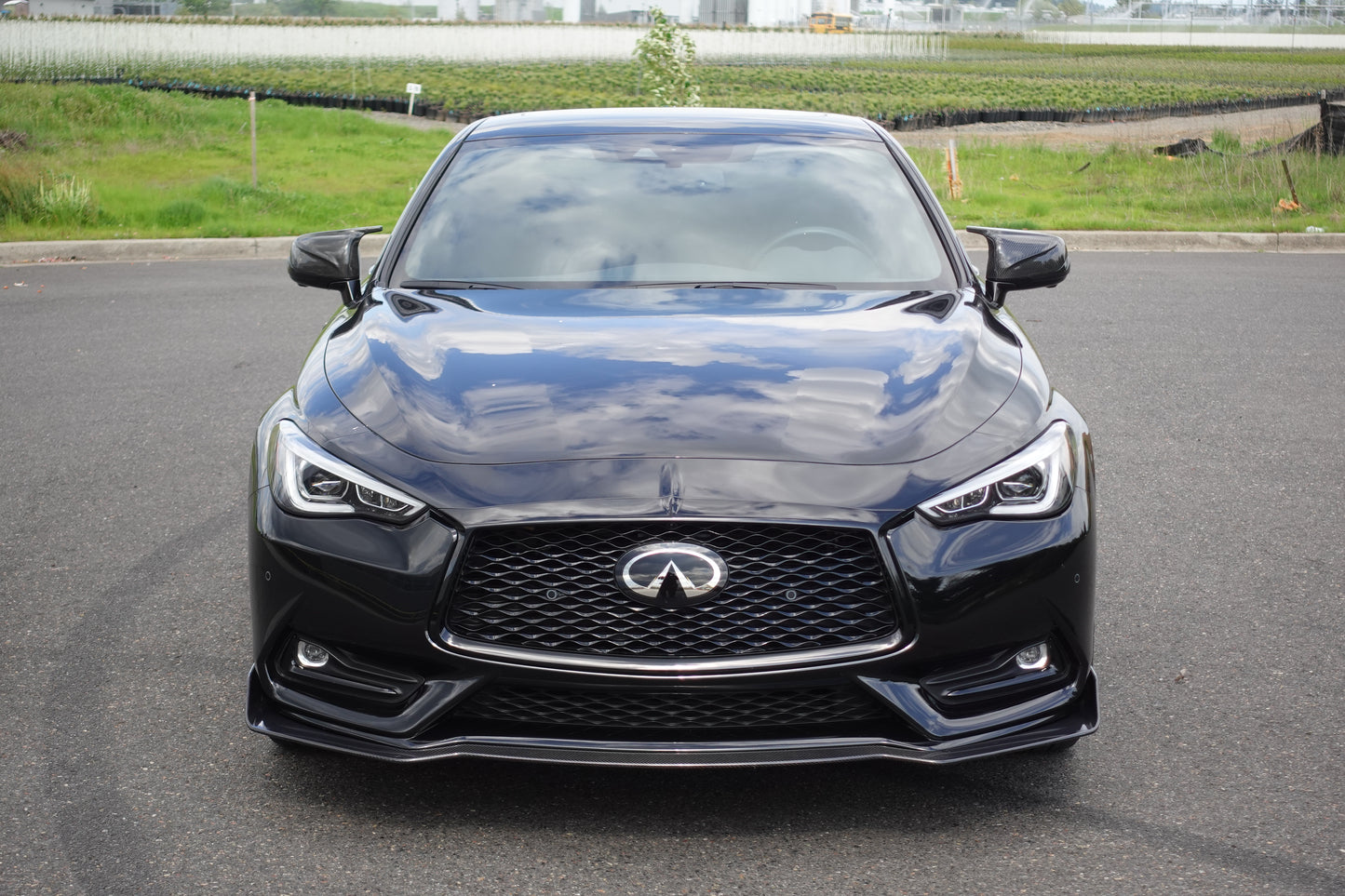 2017+ Q60 Carbon Fiber Lip (1-Piece) - VQ Fanatics