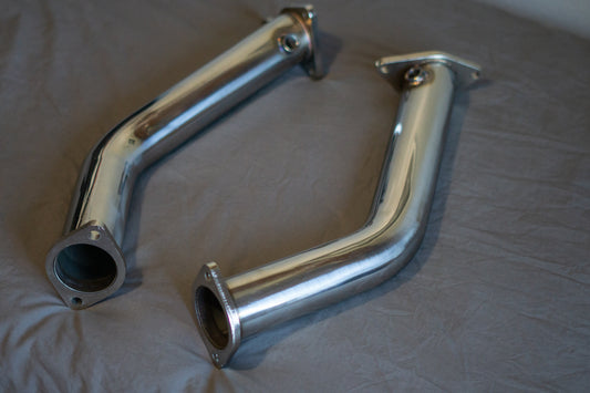 Q50 Q60 3.0t 2.75" Non-Resonated Lower Downpipes - VQ Fanatics