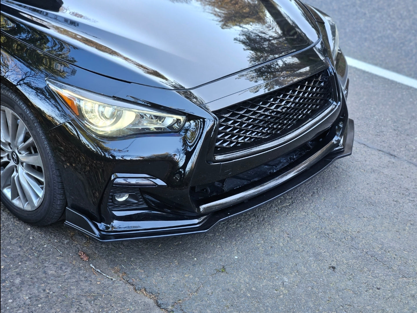 2018+ Q50 Front Lip Splitter (3 Piece) - VQ Fanatics