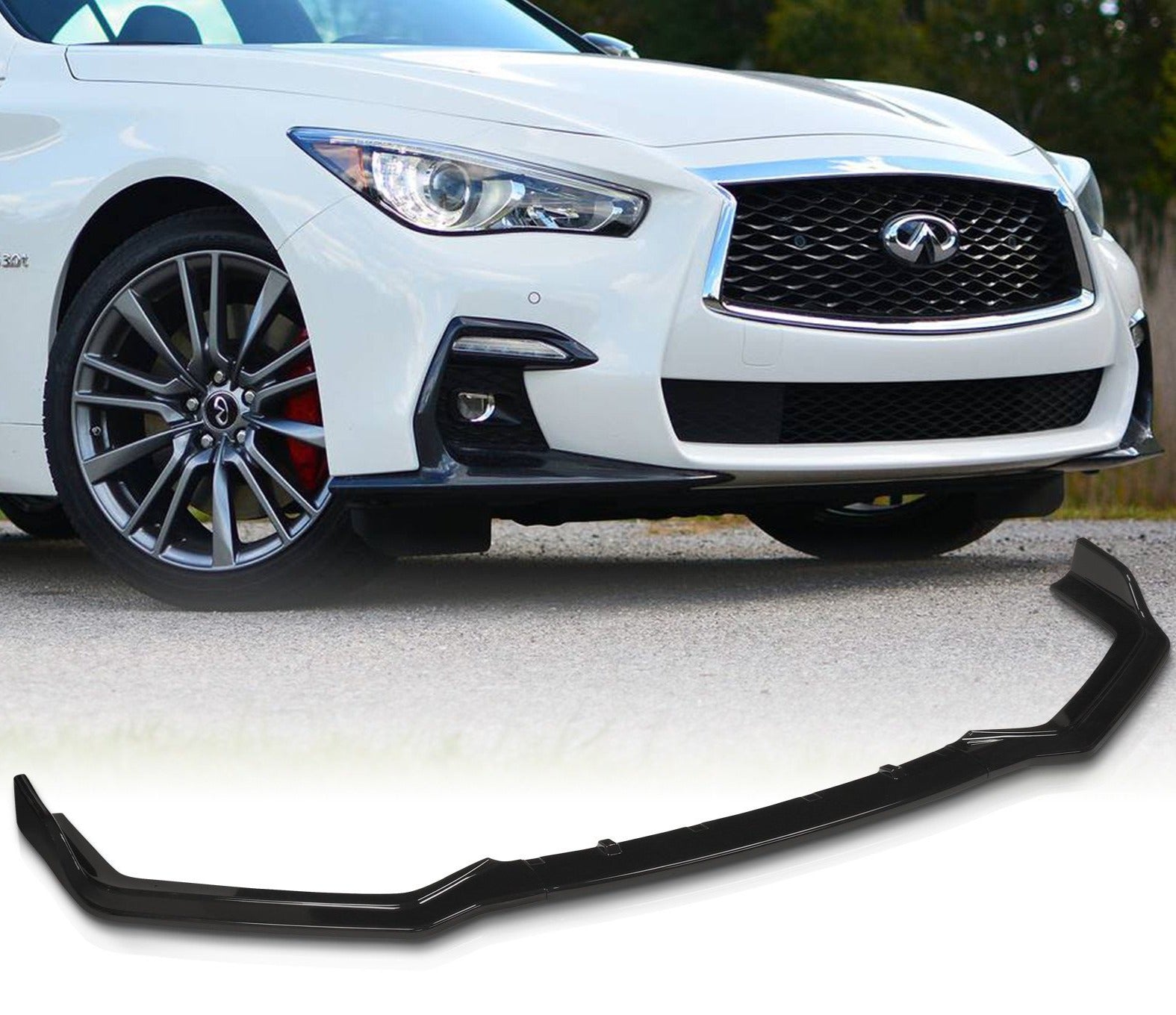 Q50 2018 + Sport Bumper Poly Lip — Southbay Autoworkz