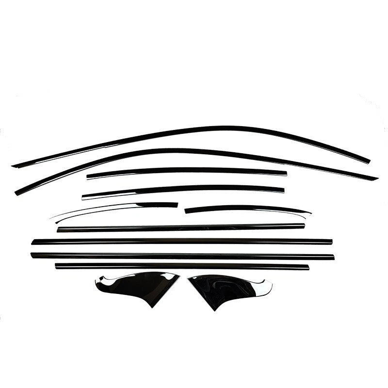 Gloss Black Window Trim Chrome Delete for 2014-2024 INFINITI Q50 (Stainless Steel) - VQ Fanatics