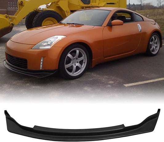 2003-2005 Nissan 350Z Z33 Front Bumper One-Piece Lip Splitter v2