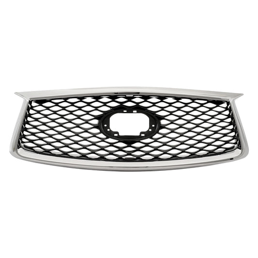Chrome Upper Grill for 2019-2023 INFINITI QX50 (With Front Camera Option)