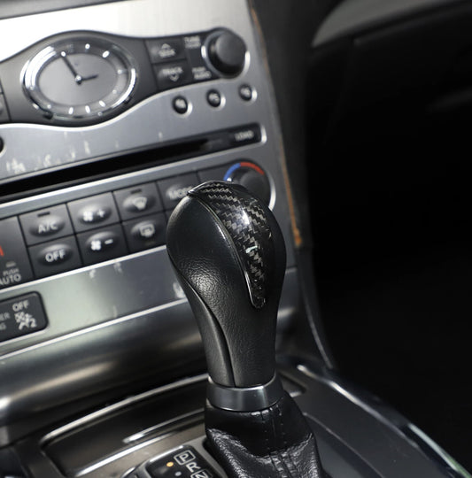 G37 G25 Carbon Fiber Shifter Knob Trim Overlay