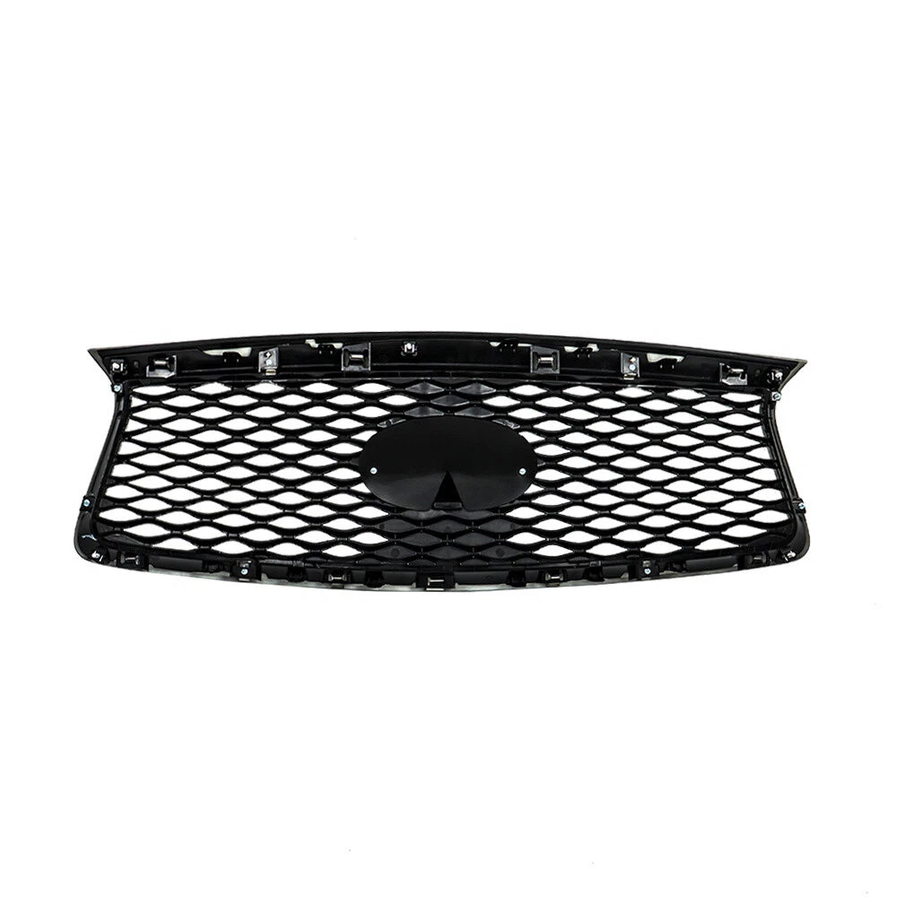 Gloss Black Upper Grill for 2016-2020 INFINITI QX60 (With Front Camera Option)