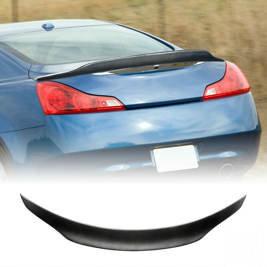 2008-2012 G37 Coupe Carbon Fiber High Kick Ducktail Spoiler - VQ Fanatics