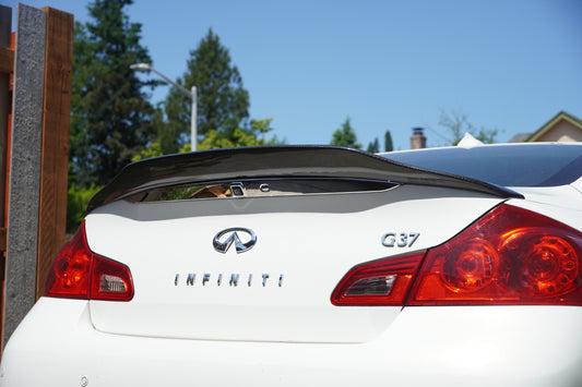 2008-2013 G37 Sedan High Kick Duckbill Spoiler v2