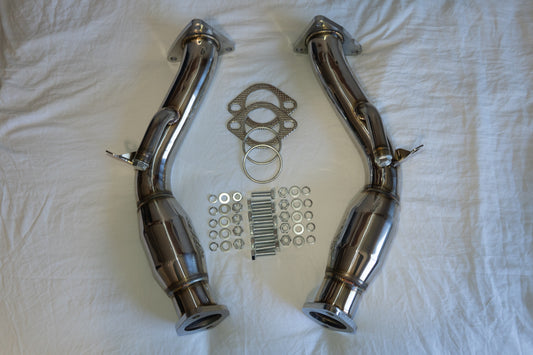 G37 G35 370z 350z Resonated Test Pipes VQ Fanatics with hardware and bolts Q50 VQ37 VQ35