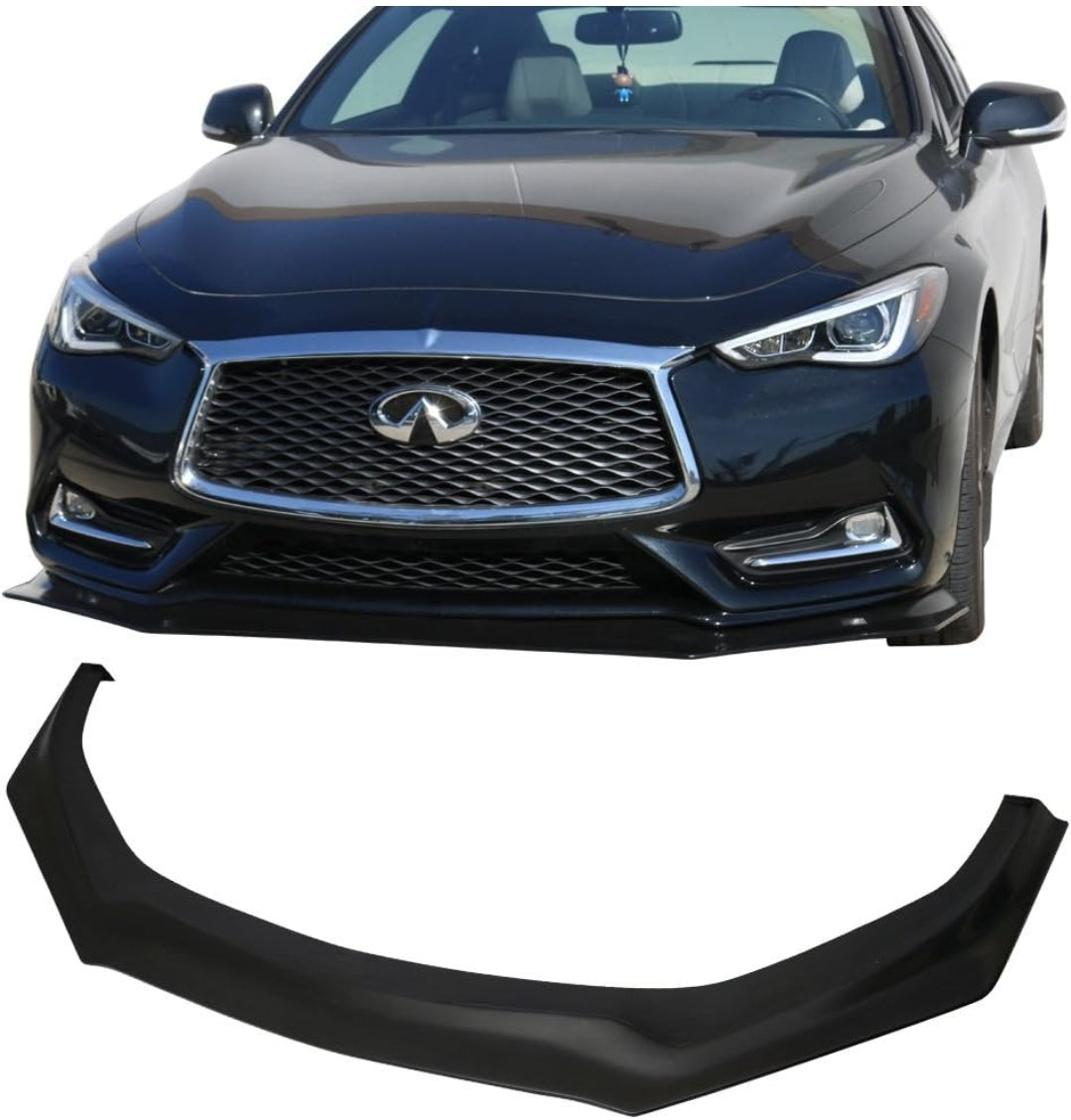 2017-2018 Q60 One-Piece PU Front Lip / Splitter - VQ Fanatics