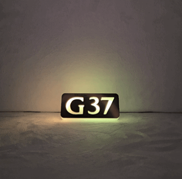 G37 RGB Front Grill Badge