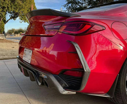 Q60 OEM+ Carbon Fiber Rear Canard Fins - VQ Fanatics