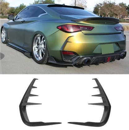 Q60 OEM+ Carbon Fiber Rear Canard Fins - VQ Fanatics