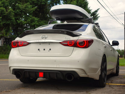 Q50 High-Kick Carbon Fiber Ducktail Wing - VQ Fanatics