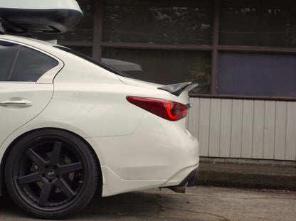 Q50 High-Kick Carbon Fiber Ducktail Wing - VQ Fanatics