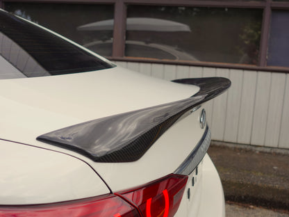 Q50 High-Kick Carbon Fiber Ducktail Wing - VQ Fanatics