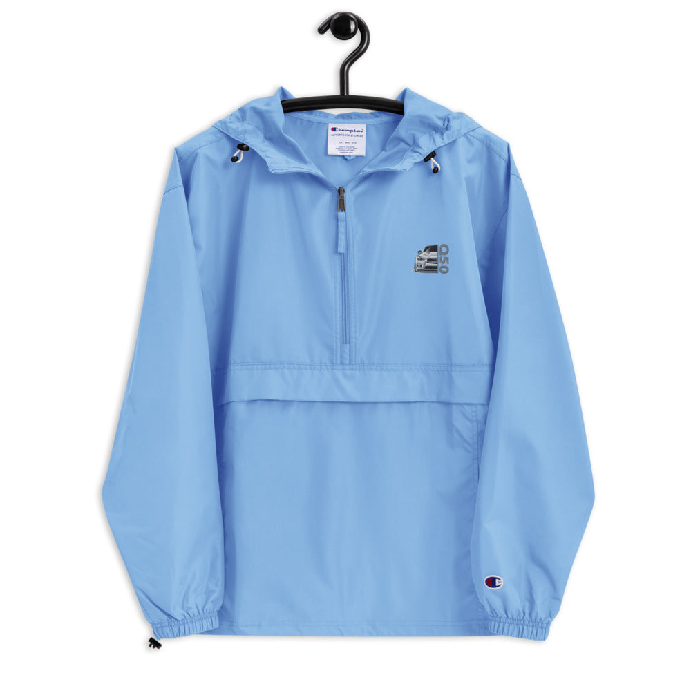 Embroidered Champion Packable Windbreaker Jacket - VQ Fanatics