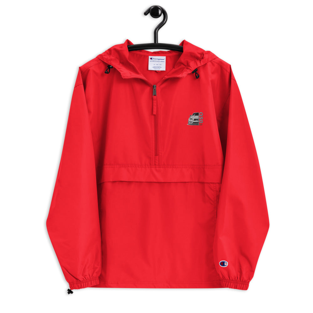 Q50s Embroidered Champion Packable Jacket Windbreaker - VQ Fanatics