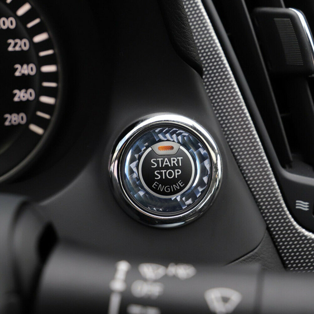 Q50 Carbon Fiber Start Stop Button Trim - VQ Fanatics